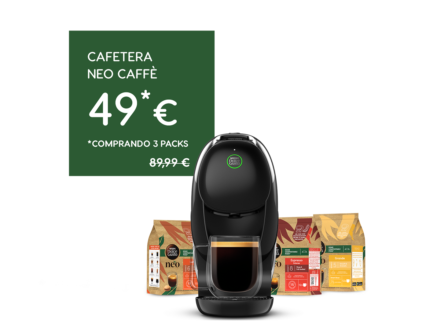 Compra 3 bebidas NEO y consigue la NEO Caffè por 49€ header image
