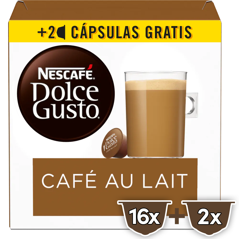 Cafe con Leche 18 cápsulas