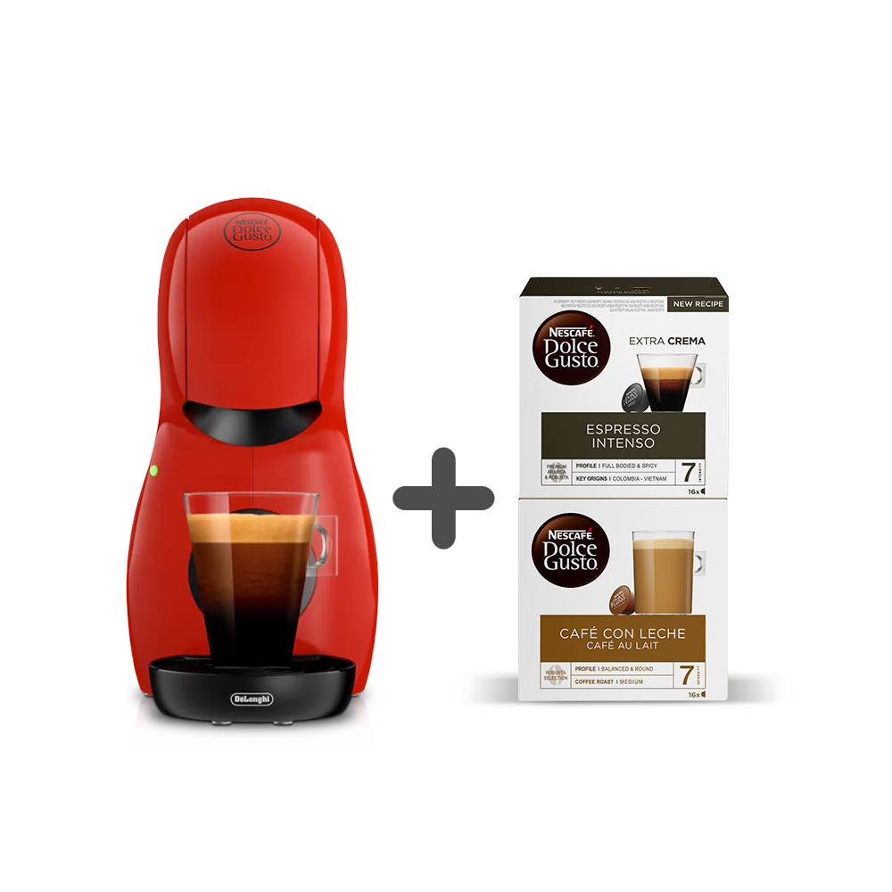 Combo Piccolo XS + Espresso Intenso + Café con Leche 49€