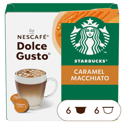 Caja de 12 cápsulas Starbucks® Caramel Macchiato 12 Cápsulas de NESCAFÉ Dolce Gusto