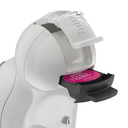 Primer plano del portac&aacute;psulas de la cafetera Dolce Gusto Mini Me 2 Gris.