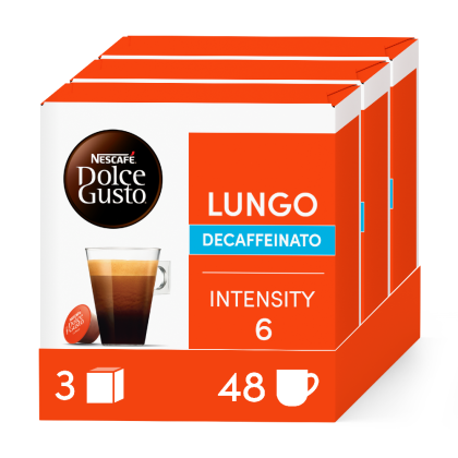 Caja de 48  c&aacute;psulas Lungo Descafeinado 48 C&aacute;psulas de NESCAF&Eacute; Dolce Gusto