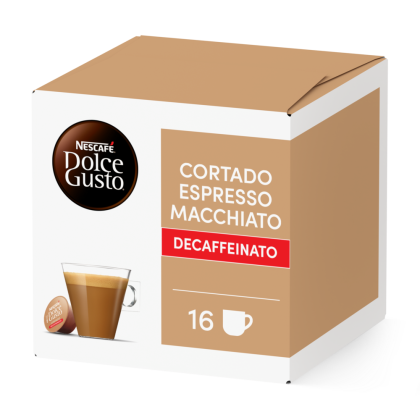 Café Cortado Descafeinado Dolce Gusto® 16 Cápsulas