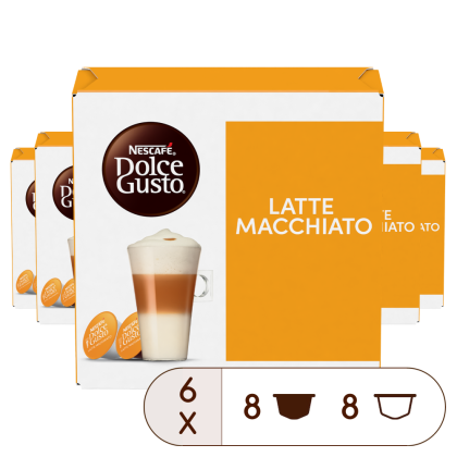 Caja de 96  cápsulas Latte Macchiato 96 Cápsulas de NESCAFÉ Dolce Gusto Caja de 96  cápsulas Latte Macchiato 96 Cápsulas de NESCAFÉ Dolce Gusto