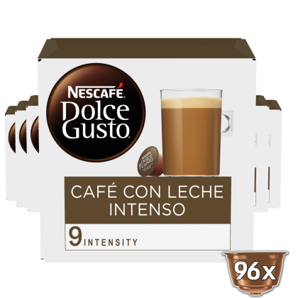 Caf&eacute; con Leche Intenso 96 C&aacute;psulas
