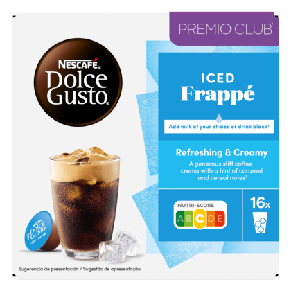 pack of iced frapp&eacute; capsules front view