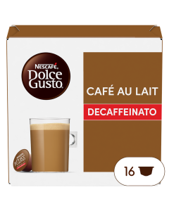 Caja de 16 cápsulas Café con Leche Descafeinado 16 Cápsulas de NESCAFÉ Dolce Gusto