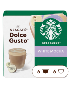 Caja de 12  cápsulas Starbucks® White Mocha 12 Cápsulas de NESCAFÉ Dolce Gusto
