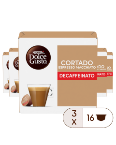 Caja de 48 cápsulas Cortado Descafeinado 48 Cápsulas de NESCAFÉ Dolce Gusto