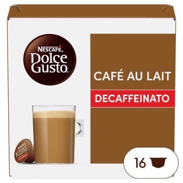Caja de 16  cápsulas Café con Leche Descafeinado 16 Cápsulas de NESCAFÉ Dolce Gusto