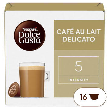 Caja de 16  cápsulas Café con Leche Delicato 16 Cápsulas de NESCAFÉ Dolce Gusto