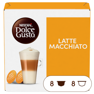 Caja de 16  cápsulas Latte Macchiato 16 Cápsulas de NESCAFÉ Dolce Gusto