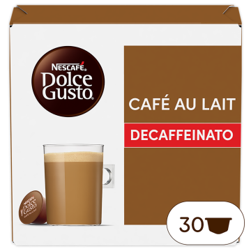 Caja de 30  cápsulas Café con Leche Descafeinado 30 Cápsulas de NESCAFÉ Dolce Gusto