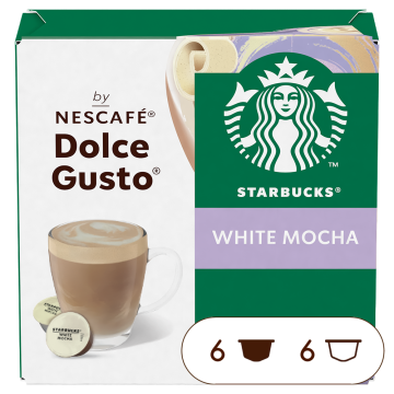 Caja de 12  cápsulas Starbucks® White Mocha 12 Cápsulas de NESCAFÉ Dolce Gusto