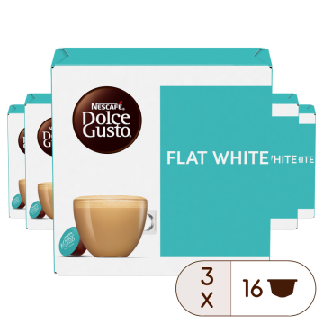 Caja de 48  cápsulas Flat White 48 Cápsulas de NESCAFÉ Dolce Gusto