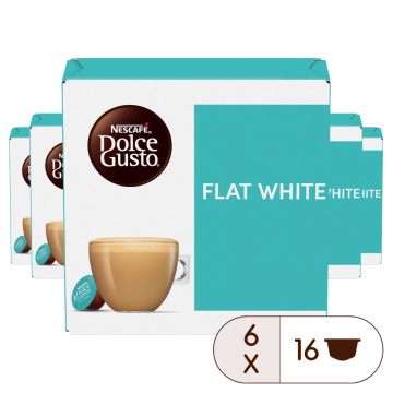 Caja de 96  cápsulas Flat White 96 Cápsulas de NESCAFÉ Dolce Gusto