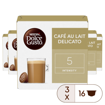 Caja de 48  cápsulas Café con Leche Delicato 48 Cápsulas de NESCAFÉ Dolce Gusto