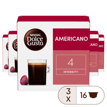 Caja de 48  cápsulas Americano 48 Cápsulas de NESCAFÉ Dolce Gusto