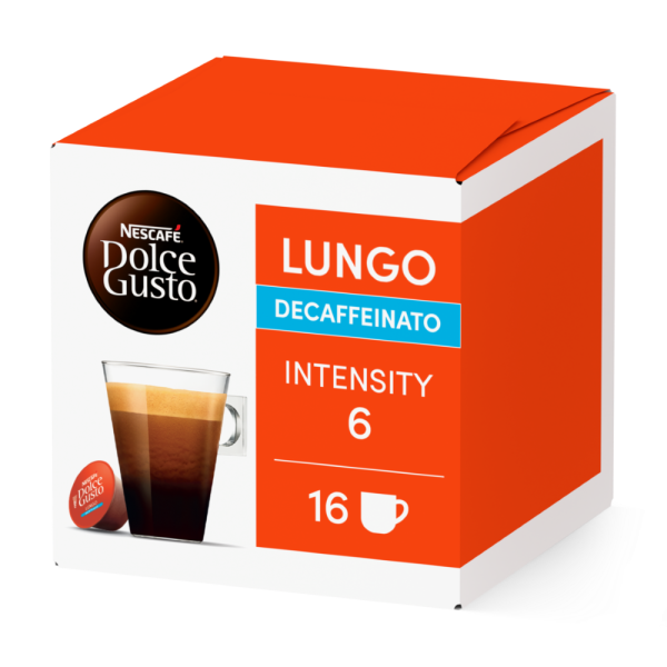 Café Lungo descafeinado Dolce Gusto® 16 Cápsulas