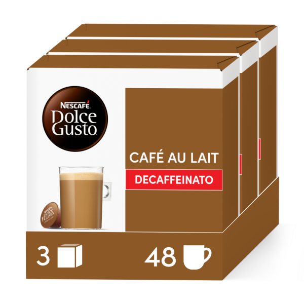 Caja de 48  cápsulas Café con Leche Descafeinado 48 Cápsulas de NESCAFÉ Dolce Gusto