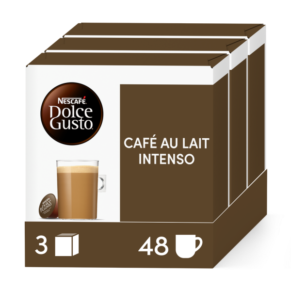 Caja de 48  cápsulas Café con Leche Intenso 48 Cápsulas de NESCAFÉ Dolce Gusto