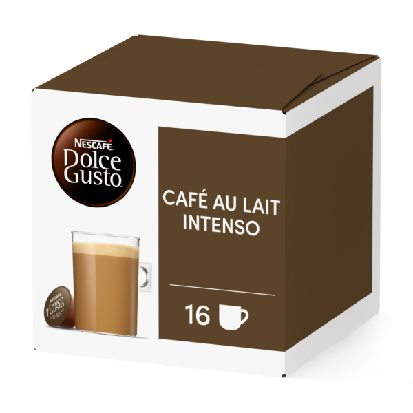 Caja de 16  cápsulas Café con Leche Intenso 16 Cápsulas de NESCAFÉ Dolce Gusto
