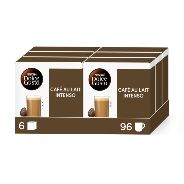 Caja de 96  cápsulas Café con Leche Intenso 96 Cápsulas de NESCAFÉ Dolce Gusto