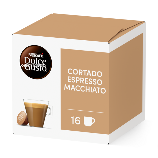 Caja de 16  cápsulas Cortado 16 Cápsulas de NESCAFÉ Dolce Gusto