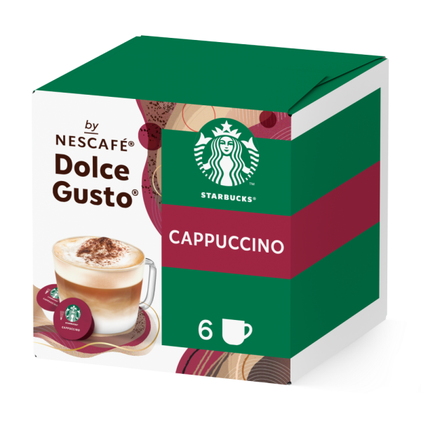 Caja de 12  cápsulas Starbucks® Cappuccino 12 Cápsulas de NESCAFÉ Dolce Gusto