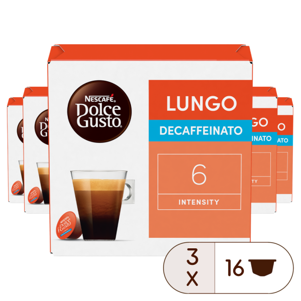 Caja de 48  cápsulas Lungo Descafeinado 48 Cápsulas de NESCAFÉ Dolce Gusto
