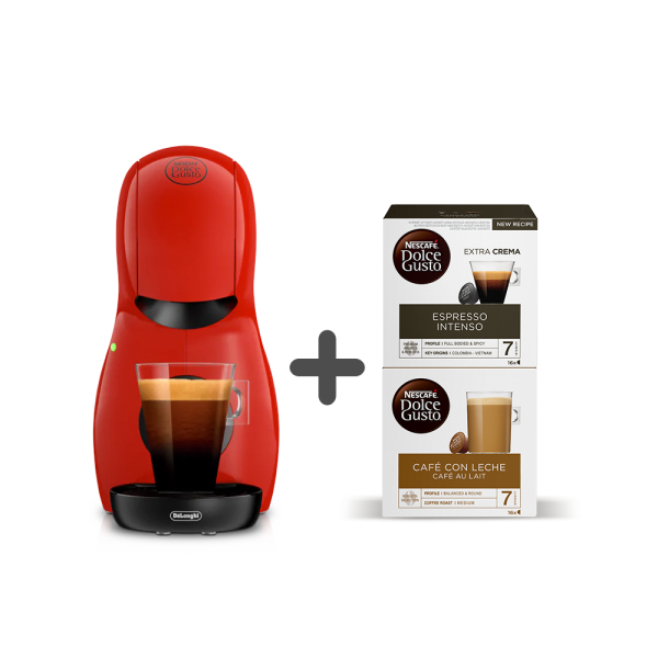 Combo Piccolo XS + Espresso Intenso + Café con Leche 49€