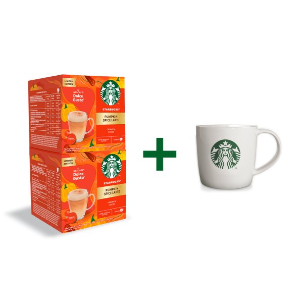 Combo 2 Cajas Pumpkin Spice Latte + Taza STARBUCKS®