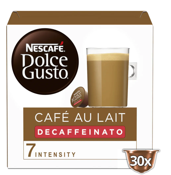Café con Leche Descafeinado 30 cápsulas