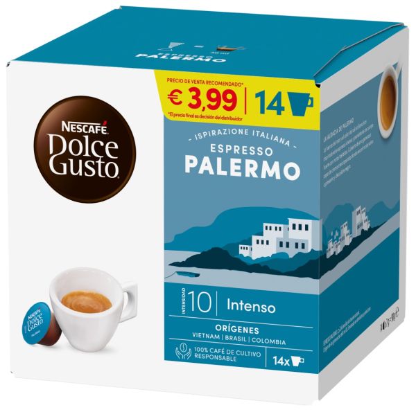 Pack 16 cápsulas de café Espresso Palermo