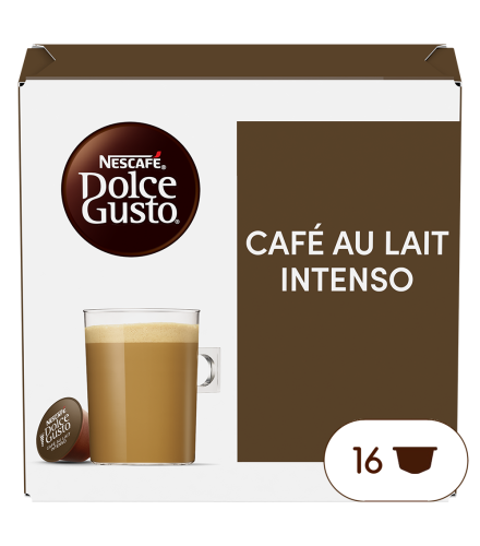Caja de 16  cápsulas Café con Leche Intenso 16 Cápsulas de NESCAFÉ Dolce Gusto