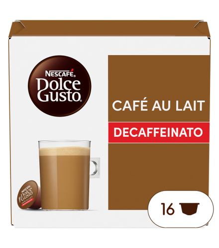 Caja de 16  cápsulas Café con Leche Descafeinado 16 Cápsulas de NESCAFÉ Dolce Gusto