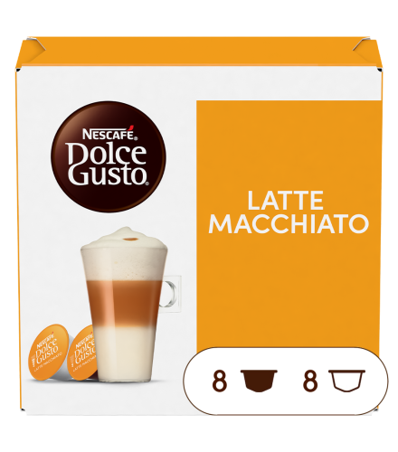 Caja de 16  cápsulas Latte Macchiato 16 Cápsulas de NESCAFÉ Dolce Gusto