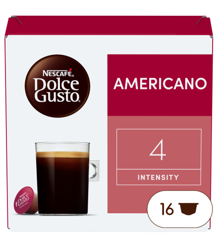 Caja de 16  cápsulas Americano 16 Cápsulas de NESCAFÉ Dolce Gusto