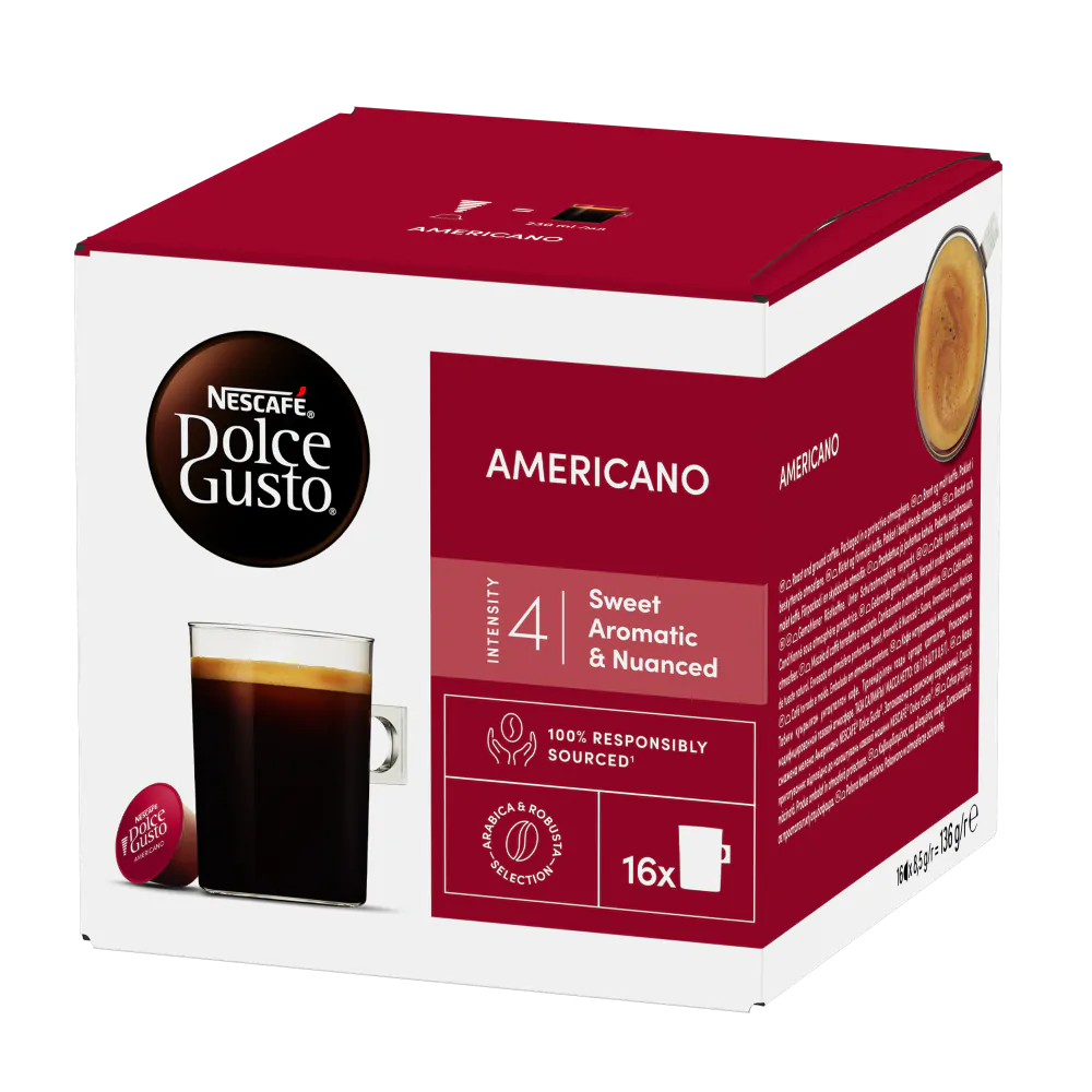 Caja de Americano 16 Cápsulas de NESCAFÉ Dolce Gusto