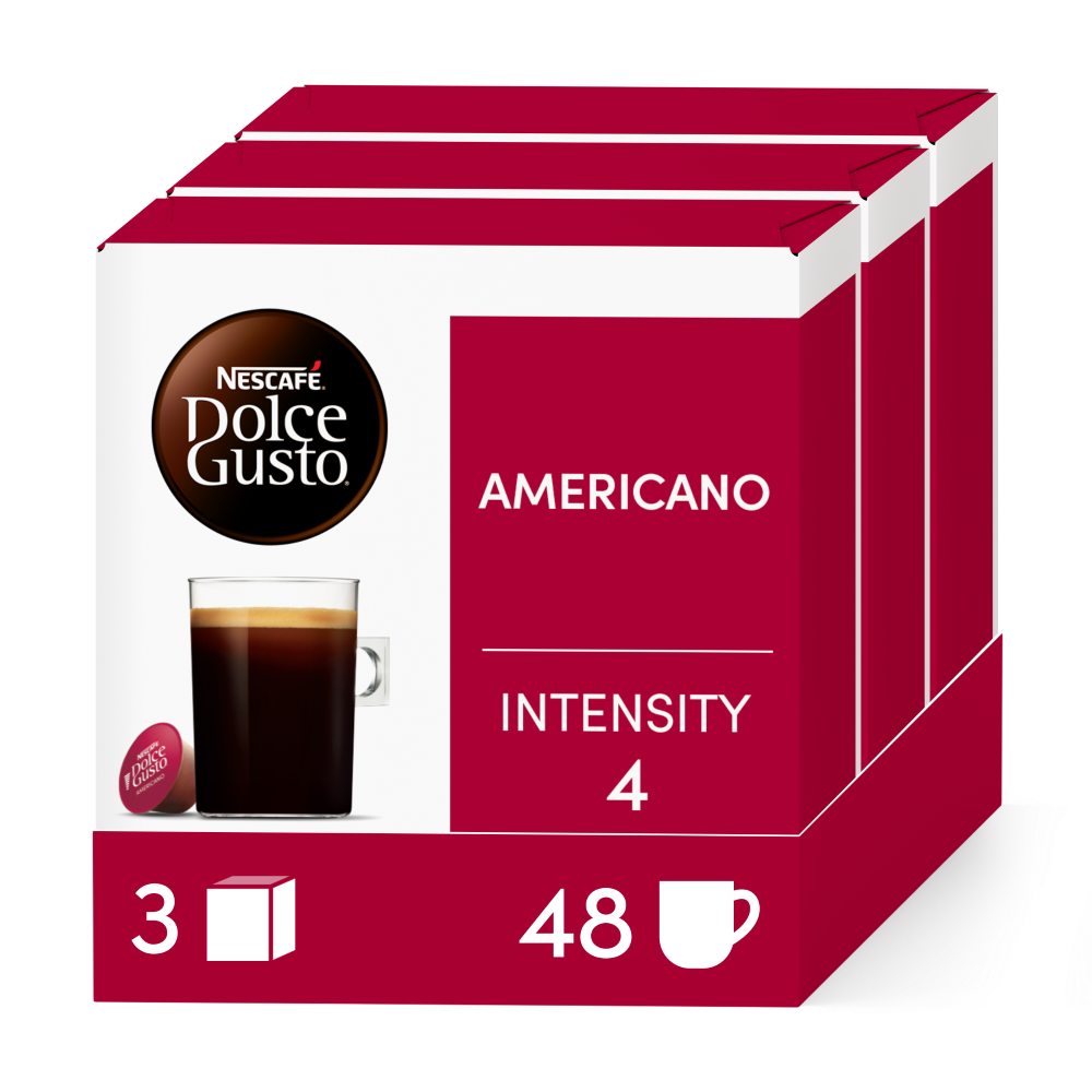 Caja de 48  cápsulas Americano 48 Cápsulas de NESCAFÉ Dolce Gusto