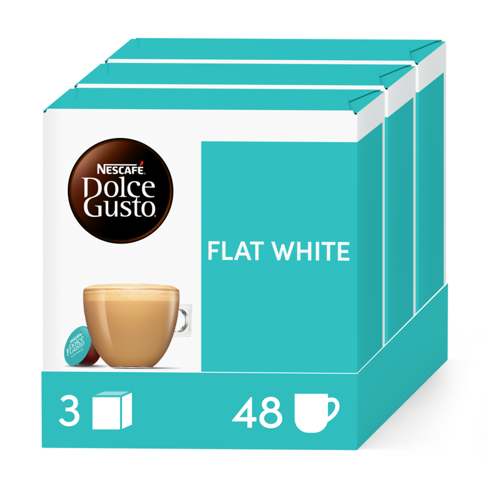Caja de 48  cápsulas Flat White 48 Cápsulas de NESCAFÉ Dolce Gusto