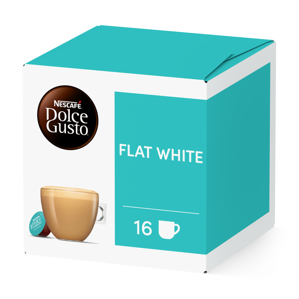 Caja de 16  cápsulas Flat White 16 Cápsulas de NESCAFÉ Dolce Gusto