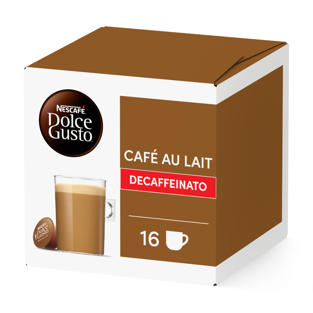 Caja de 16  cápsulas Café con Leche Descafeinado 16 Cápsulas de NESCAFÉ Dolce Gusto