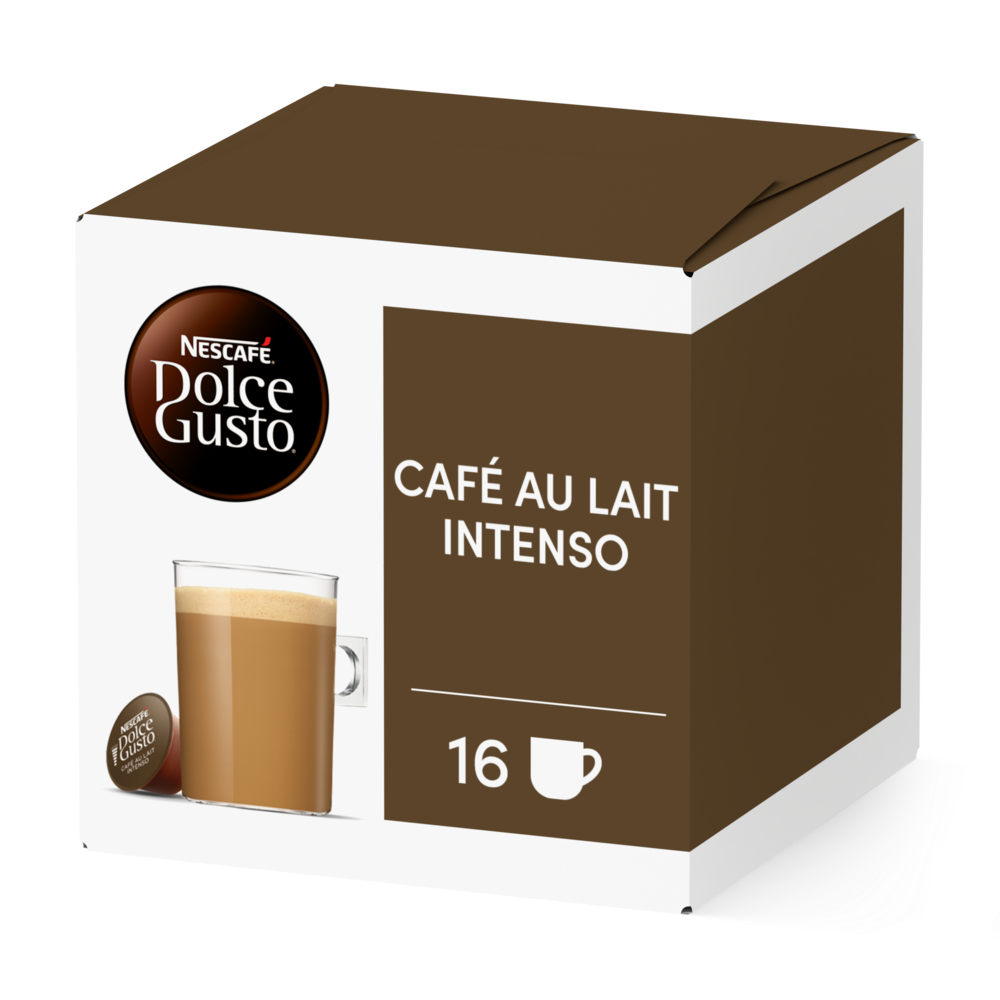 Caja de 16  cápsulas Café con Leche Intenso 16 Cápsulas de NESCAFÉ Dolce Gusto