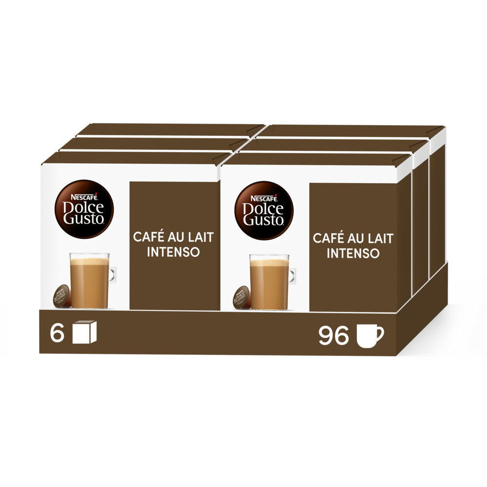 Caja de 96  cápsulas Café con Leche Intenso 96 Cápsulas de NESCAFÉ Dolce Gusto