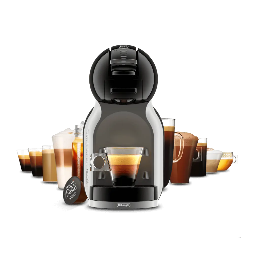 Cefetera MINI ME DE'LONGHI® AUTOMÁTICA NEGRA Y BLANCA NESCAFÉ Dolce Gusto - Gama de bebidas
