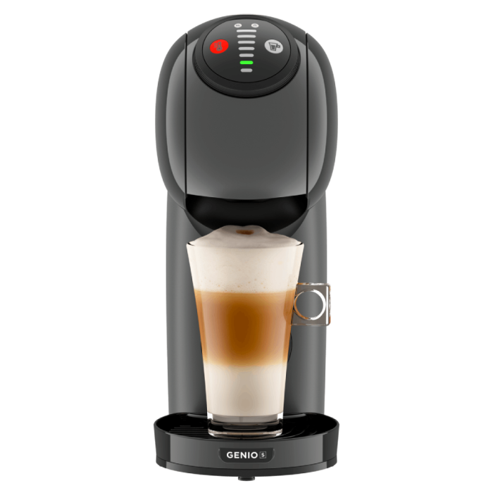 Cefetera Cafetera De'Longhi® Genio S Automática Antracita NESCAFÉ Dolce Gusto - Frontal