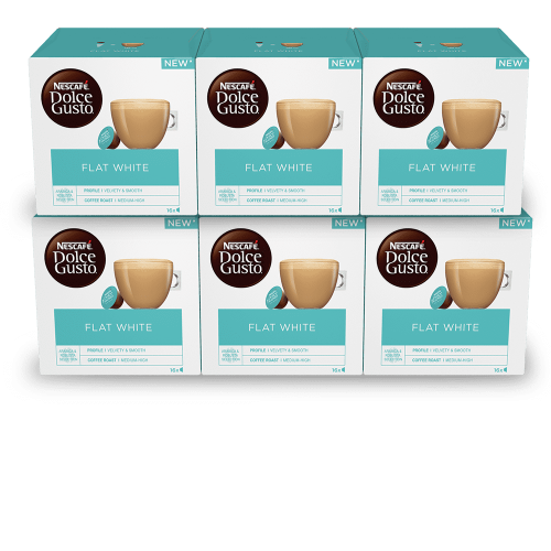 Nestle Nescafé Dolce Gusto Cápsulas Flat White Coffee 16 Pods