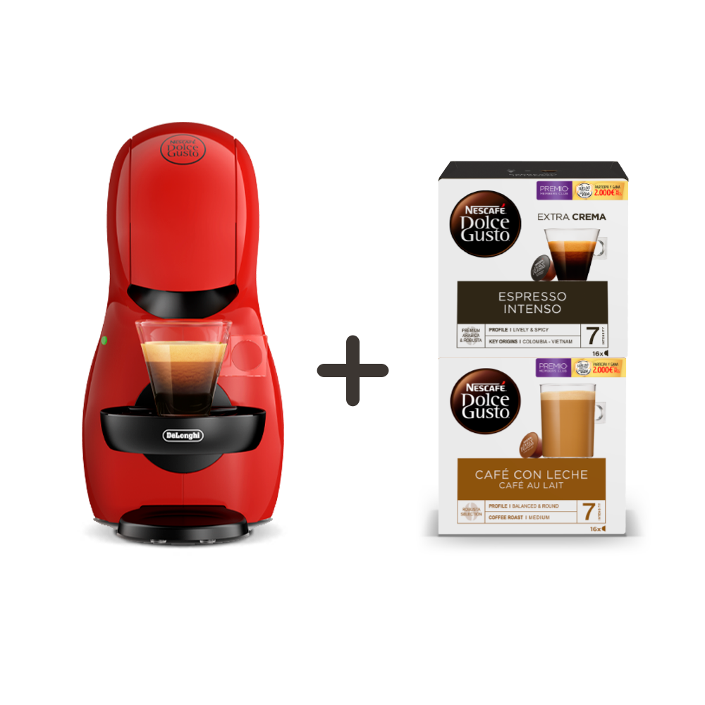 Combo Piccolo XS + Espresso Intenso + Café con Leche 49€