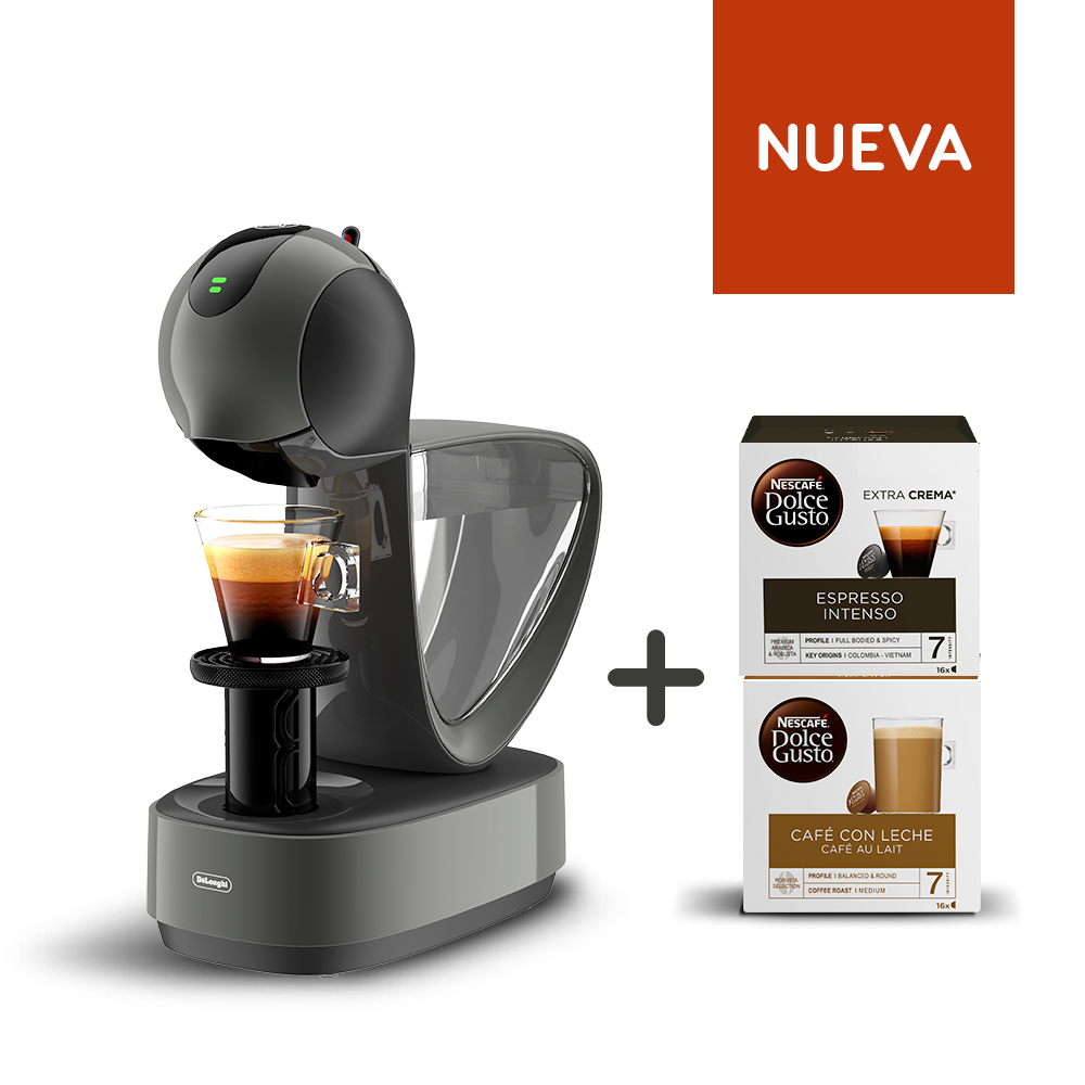 Cafetera Infinissima Touch gris + Espresso Intenso + Café con Leche